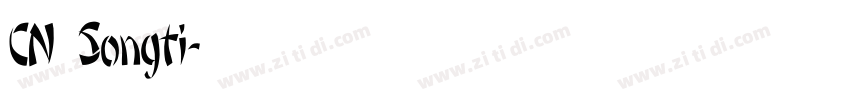 CN Songti字体转换